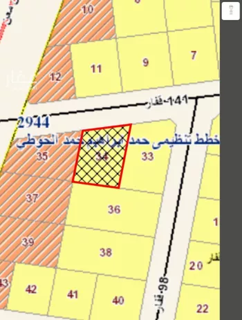 أرض للبيع في شارع قفار 141, حي قفار, مدينة حائل, منطقة حائل صورة 2