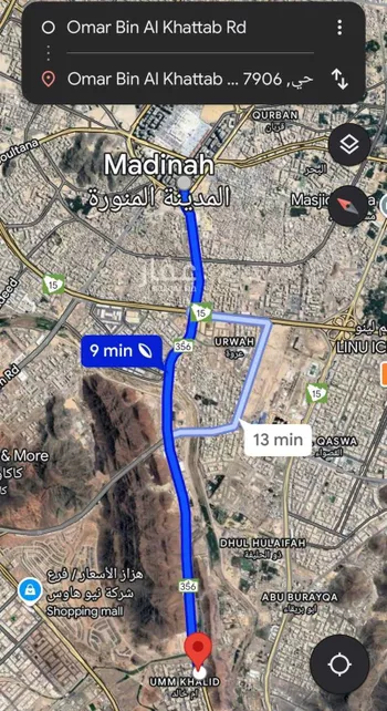 أرض للبيع في شارع طريق عمر بن الخطاب, حي جماء أم خالد, مدينة المدينه المنوره, منطقة المدينة المنورة