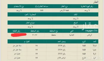 أرض للبيع في شارع الانتفاضه, حي الغنامية, مدينة الرياض, منطقة الرياض صورة 2