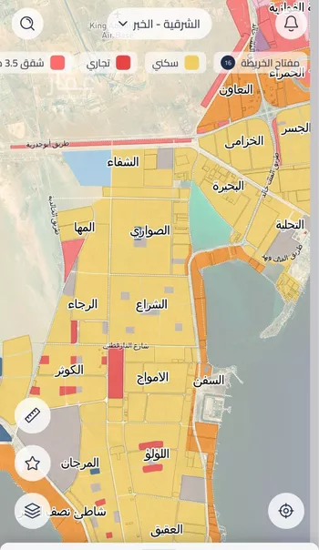 أرض للبيع في شارع الفضل بن احمد , حي اللؤلؤ, مدينة الخبر, المنطقة الشرقية صورة 3