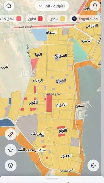 أرض للبيع في شارع الفضل بن احمد , حي اللؤلؤ, مدينة الخبر, المنطقة الشرقية صورة 3