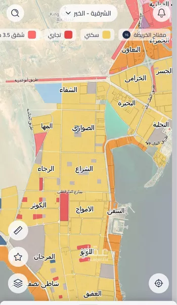 أرض للبيع في شارع الخفجي, حي اللؤلؤ, مدينة الخبر, المنطقة الشرقية صورة 3
