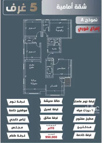 شقة للبيع في شارع ابن ابي القاسم, حي الروضة, مدينة جدة, منطقة مكة المكرمة