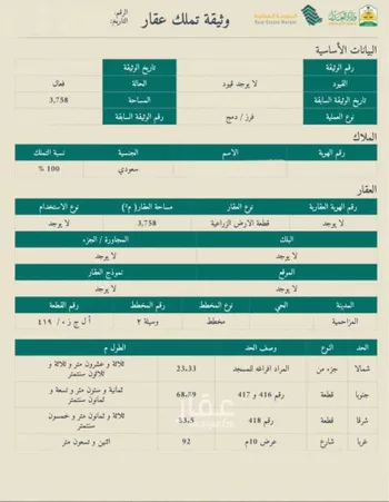 مزرعة للبيع في شارع عبدالرحمن ابن ربيعة, حي وسيلة, مدينة المزاحميه, منطقة الرياض
