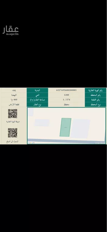 أرض للبيع في شارع النهضة, حي مخطط بقعاء الشرقية, مدينة بقعاء, منطقة حائل صورة 2