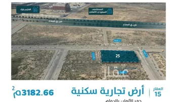 أرض للبيع في شارع 18ا, حي الأنوار, مدينة الدمام, المنطقة الشرقية صورة 2
