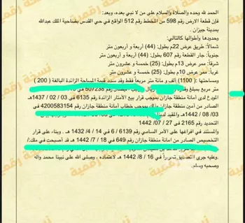 أرض للبيع في حي القدس 1, مدينة جازان, منطقة جازان صورة 2