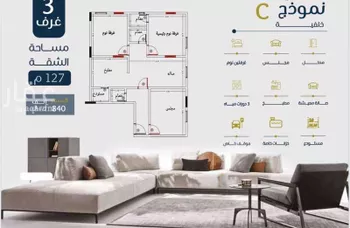 شقة للبيع في شارع ابو بهيه الغذاري, حي الزهراء, مدينة جدة, منطقة مكة المكرمة