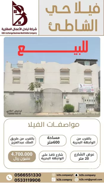 عمارة للبيع في شارع زيد بن الخطاب, حي الشاطئ, مدينة جدة, منطقة مكة المكرمة