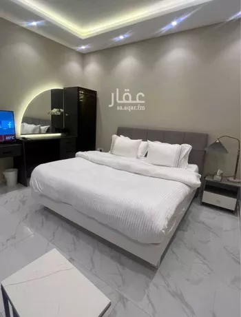 استديو مفروش للحجز في شارع يحيى بن بكير, حي حطين, الرياض
