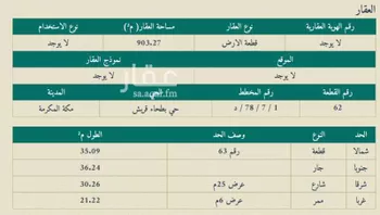 عمارة للبيع في شارع الربيع بن عمرو بن ابي زهير, حي الهجرة, مدينة مكه المكرمه, منطقة مكة المكرمة