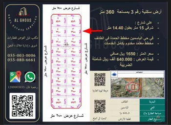أرض للبيع في حي الياسمين, مدينة امارة منطقة مكة المكرمة - الطائف, منطقة مكة المكرمة