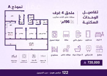 شقة للبيع في شارع احمد بن عيسى الرومي, حي الفيحاء, مدينة جدة, منطقة مكة المكرمة صورة 2