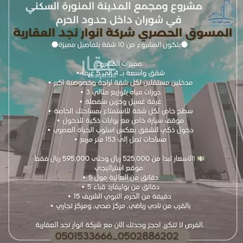 شقة للبيع في شارع جنادة ابن أبي نقبة, حي الروابي, مدينة المدينه المنوره, منطقة المدينة المنورة صورة 4