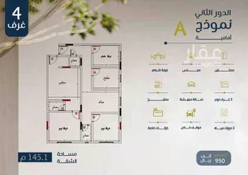 شقة للبيع في شارع ابو بهيه الغذاري, حي الزهراء, مدينة جدة, منطقة مكة المكرمة صورة 5