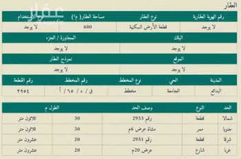 أرض للبيع في حي الإسكان, مدينة البدائع, منطقة القصيم