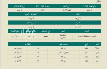 أرض للبيع في شارع 5300217, حي السلمانية الرابع, مدينة الاحساء, المنطقة الشرقية صورة 3
