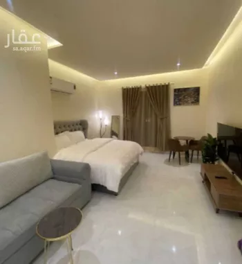 استديو مفروش للحجز في شارع عبد الرحمن الغافقي ، حي الروضة ، الرياض ، منطقة الرياض
