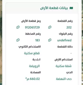 أرض للبيع في شارع النهضة 6 ، حي السليمانية ، الرويضة ، القويعية