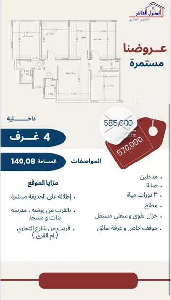 شقة للبيع في شارع إبن سنان, حي الصفاء, مدينة جدة, منطقة مكة المكرمة