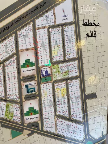 أرض للبيع في شارع لايوجد, حي الملك سلمان بن عبد العزيز, مدينة رياض الخبراء, منطقة القصيم