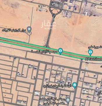أرض للبيع في حي الياسمين, مدينة القريات, منطقة الجوف صورة 2