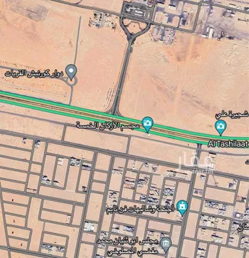أرض للبيع في حي الياسمين, مدينة القريات, منطقة الجوف صورة 2
