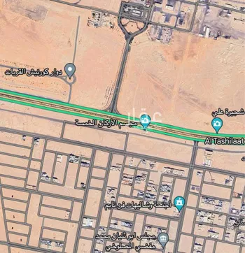 أرض للبيع في حي الياسمين, مدينة القريات, منطقة الجوف صورة 2