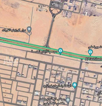 أرض للبيع في حي الياسمين, مدينة القريات, منطقة الجوف صورة 2
