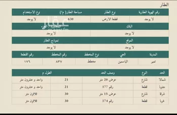 أرض للبيع في شارع اياس بن معاذ, حي الياسمين, مدينة المجمعة - تمير, منطقة الرياض صورة 3
