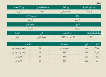أرض للبيع في شارع الغياط, حي غرناطة الغربي, مدينة عرعر, منطقة الحدود الشماليه صورة 2