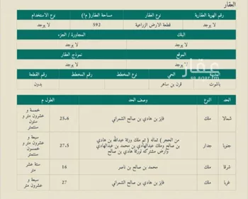 أرض للبيع في شارع داخلي , حي السنابل, مدينة بلقرن, منطقة عسير صورة 2