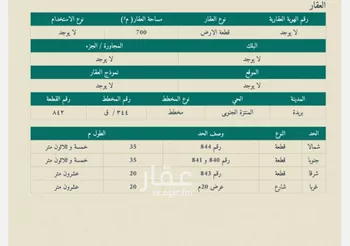 أرض للبيع في شارع فرعي, حي اليرموك, مدينة بريده, منطقة القصيم صورة 2