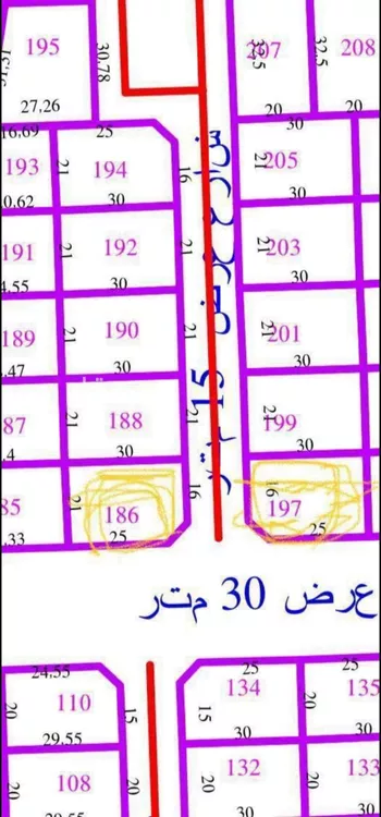 أرض للبيع في شارع داخلي , حي حي ج25, مدينة المذنب, منطقة القصيم صورة 3
