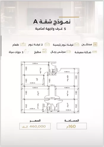 شقة للبيع في شارع نفوز قنفيذه, حي النزهة, مدينة جدة, منطقة مكة المكرمة صورة 3