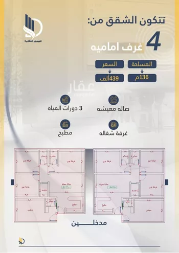 شقة للبيع في شارع السامر, حي الواحة, مدينة جدة, منطقة مكة المكرمة صورة 5