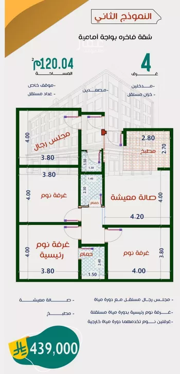 شقة للبيع في شارع عاصم ابن قيس, حي الربوة, مدينة جدة, منطقة مكة المكرمة صورة 5