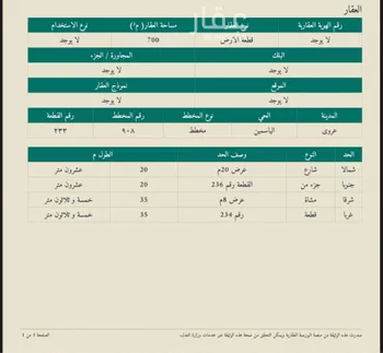 أرض للبيع في شارع عروى 41, مدينة عروى, منطقة الرياض صورة 2