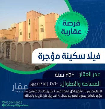 فيلا للبيع في شارع المثناة, حي النسيم الغربي, مدينة الرياض, منطقة الرياض