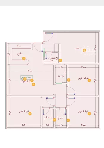شقة للبيع في شارع السامر, حي الواحة, مدينة جدة, منطقة مكة المكرمة