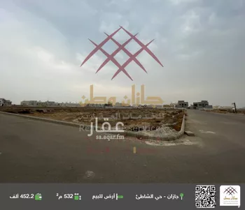 أرض للبيع في شارع المحمدية 1 3, حي المحمدية 1, مدينة جازان, منطقة جازان