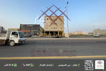 محل للإيجار في شارع شارع الامير ناصر بن عبد العزيز, حي الرحاب 2, مدينة جازان, منطقة جازان