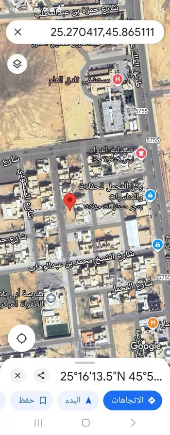أرض للبيع في شارع شارع ابي موسي الاشعري, حي الجنادرية, مدينة ثادق, منطقة الرياض