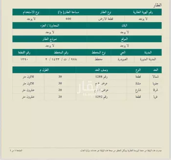 أرض للبيع في حي الصويدرة, مدينة المدينه المنوره, منطقة المدينة المنورة صورة 2