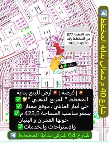 أرض للبيع في حي ابيار الماشي, مدينة المدينه المنوره, منطقة المدينة المنورة صورة 4