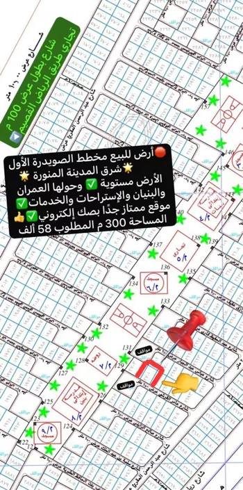 أرض للبيع في شارع زينب بنت الحافظ الطبرية, حي الصويدرة, مدينة المدينه المنوره, منطقة المدينة المنورة