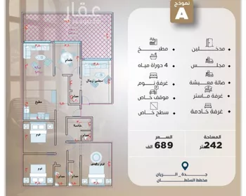 شقة للبيع في شارع أحمد بن رمضان المرزوقي, حي الريان, مدينة جدة, منطقة مكة المكرمة صورة 5