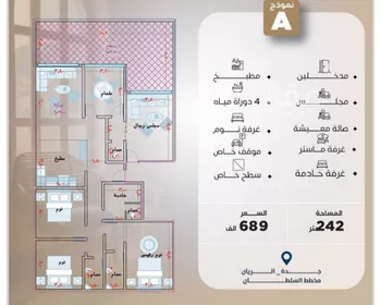 شقة للبيع في شارع علي البنيان, حي الريان, مدينة جدة, منطقة مكة المكرمة صورة 5