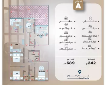 شقة للبيع في شارع علي البنيان, حي الريان, مدينة جدة, منطقة مكة المكرمة صورة 5