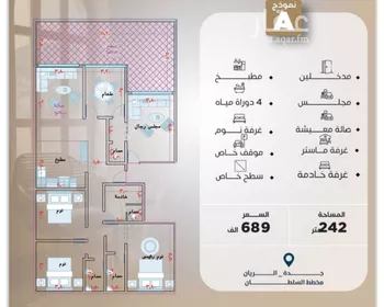 شقة للبيع في شارع الحسين ابن بشار المخرمي, حي الريان, مدينة جدة, منطقة مكة المكرمة صورة 5